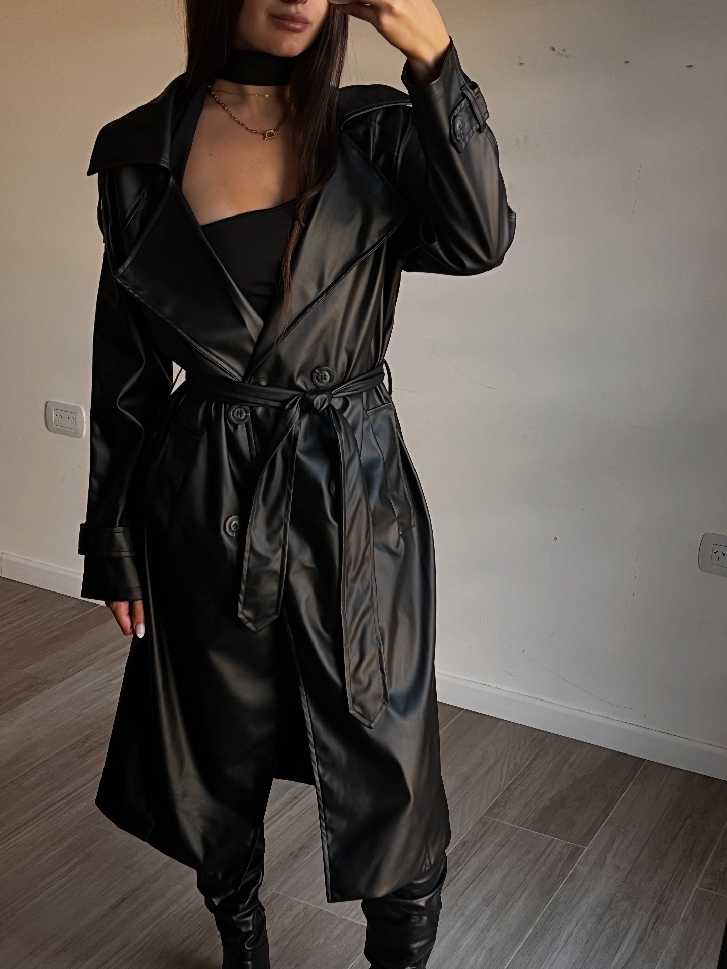 Trench Eco cuero