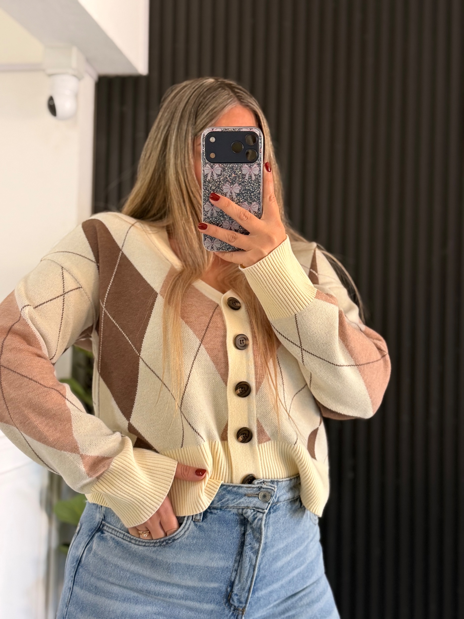 Cardigan rombo