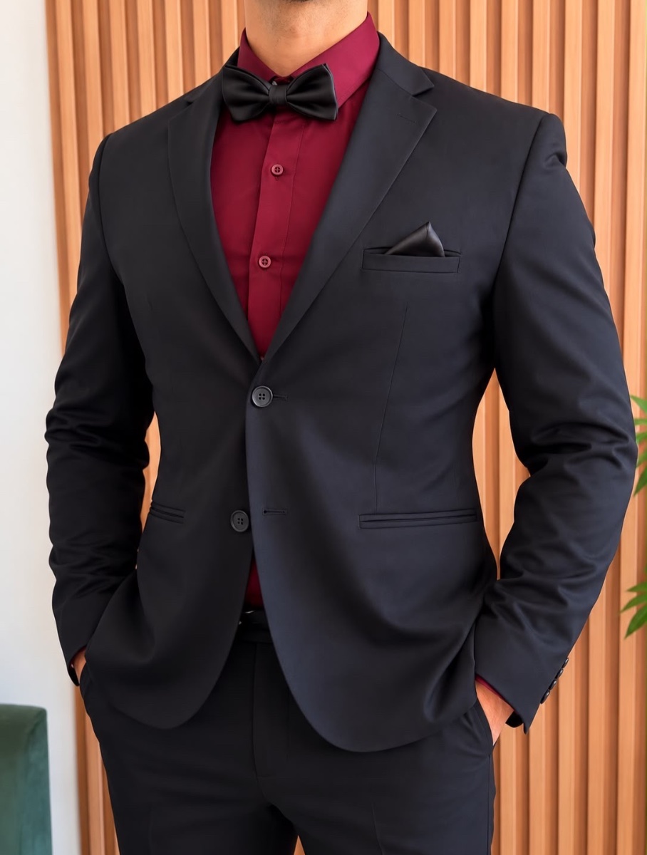 Negro gabardina