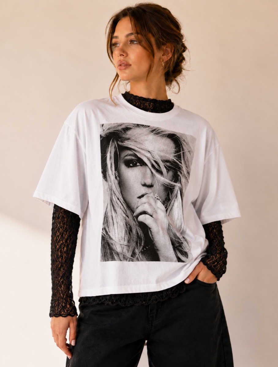 Remera boxy foto